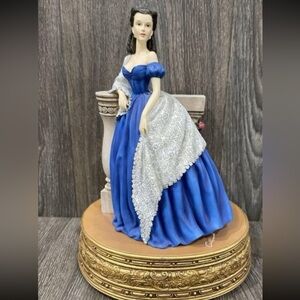 GONE WITH THE WIND San Francisco Music Box Co. SCARLETT BLUE PORTAIT DRESS